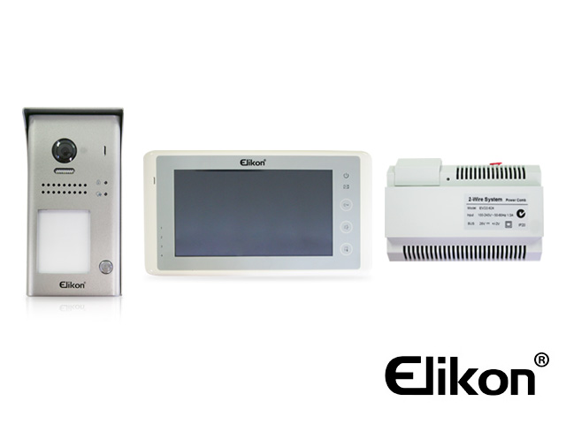 VIDEOPORTERO+ACCESO ELIKON EVD2-40KIT KIT FRENTE+PANT+FUENTE