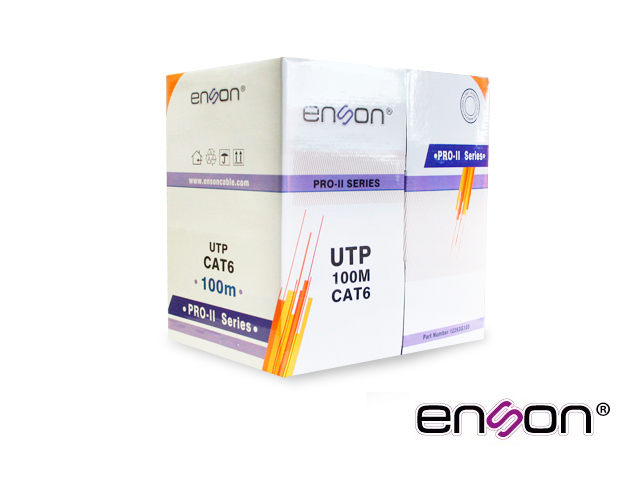 CABLE UTP BOBINA ENSON 12263G100 CAT6 PRO-II 100MTS NEGRO