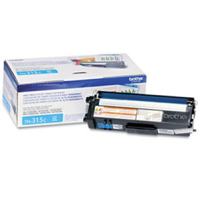 Cartucho tóner BROTHER TN315C, 3500 páginas, Cian, Laser   CTN-C (TCED13J8009541DLY1093)