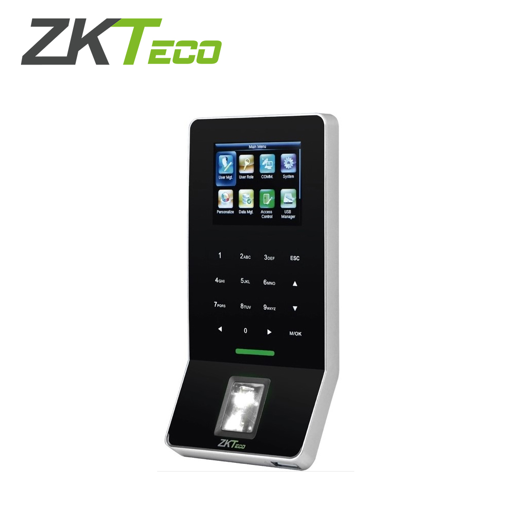 CONTROL DE ACCESO AVANZADO Y ASISTENCIA ZKTECO F64V4LNEGRO BIOMETRICO SILKID 3000HUELLAS/30,000REGIS