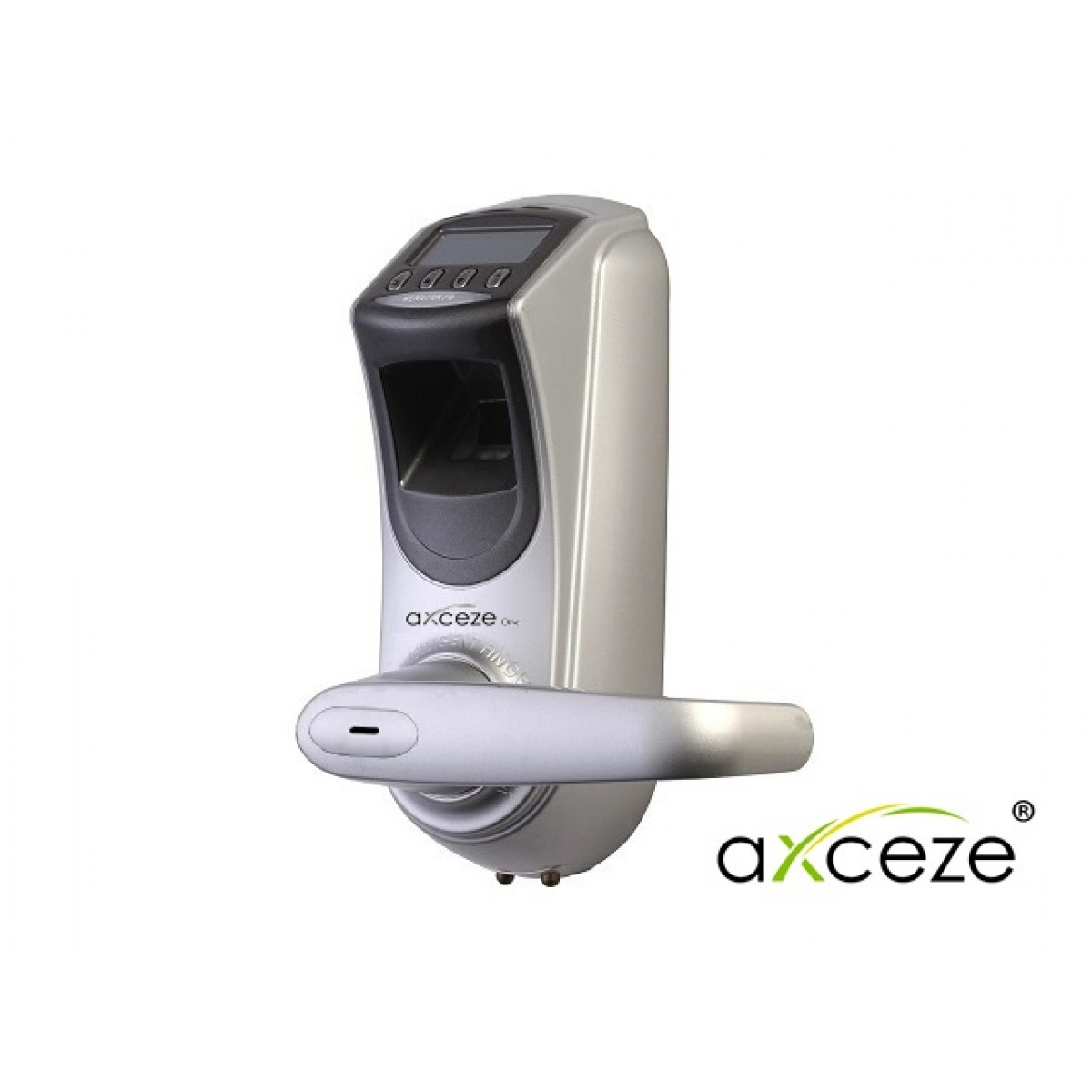 CERRADURA BIOMÉTRICA AXCEZE ONE700 500HUELLAS CON USB SILVER