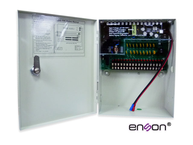 FP CAM CAJA 12V 10A ENSON PSB-1218BACKUP 16CAM C/RESP S/BATE