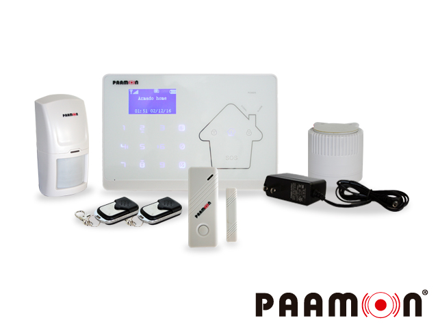KIT ALARMA INALÁMBRICA PAAMON PM-410GTCID 100IN TEL+GSM+CONT