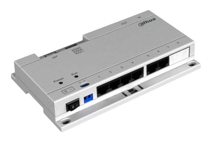 SWITCH POE PARA VIDEOPORTERO IP 6 MONITORES CON FUENTE