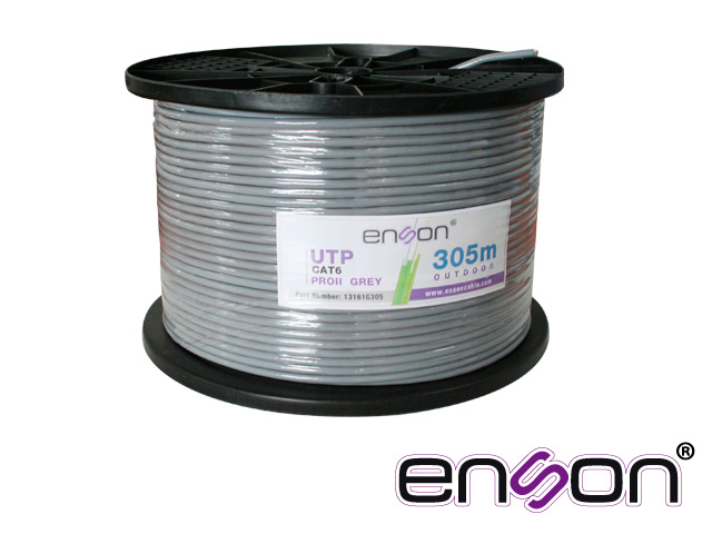 CABLE UTP BOBINA ENSON 13161G305 CAT6 EXTERIOR PRO-II 305MTS