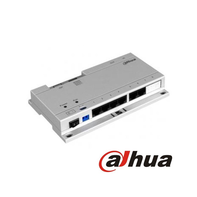 SWITCH POE PARA VIDEOPORTERO IP 6 MONITORES CON FUENTE