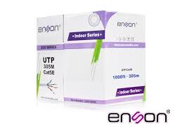 CABLE UTP CAT5E ENSON 12251W305 BLANCO ECO 305MTS