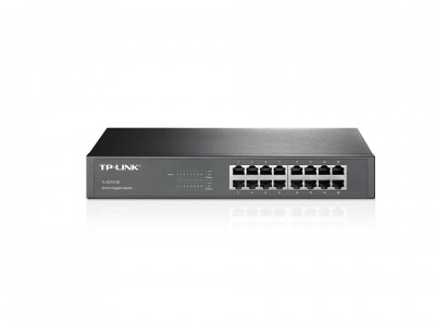 Switch TP-LINK, Gris, 10/100/1000 Mbps, 16ptos, Escritorio