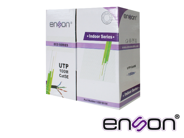 CABLE UTP BOBINA ENSON 12251 B100   CAT5  NEGRO